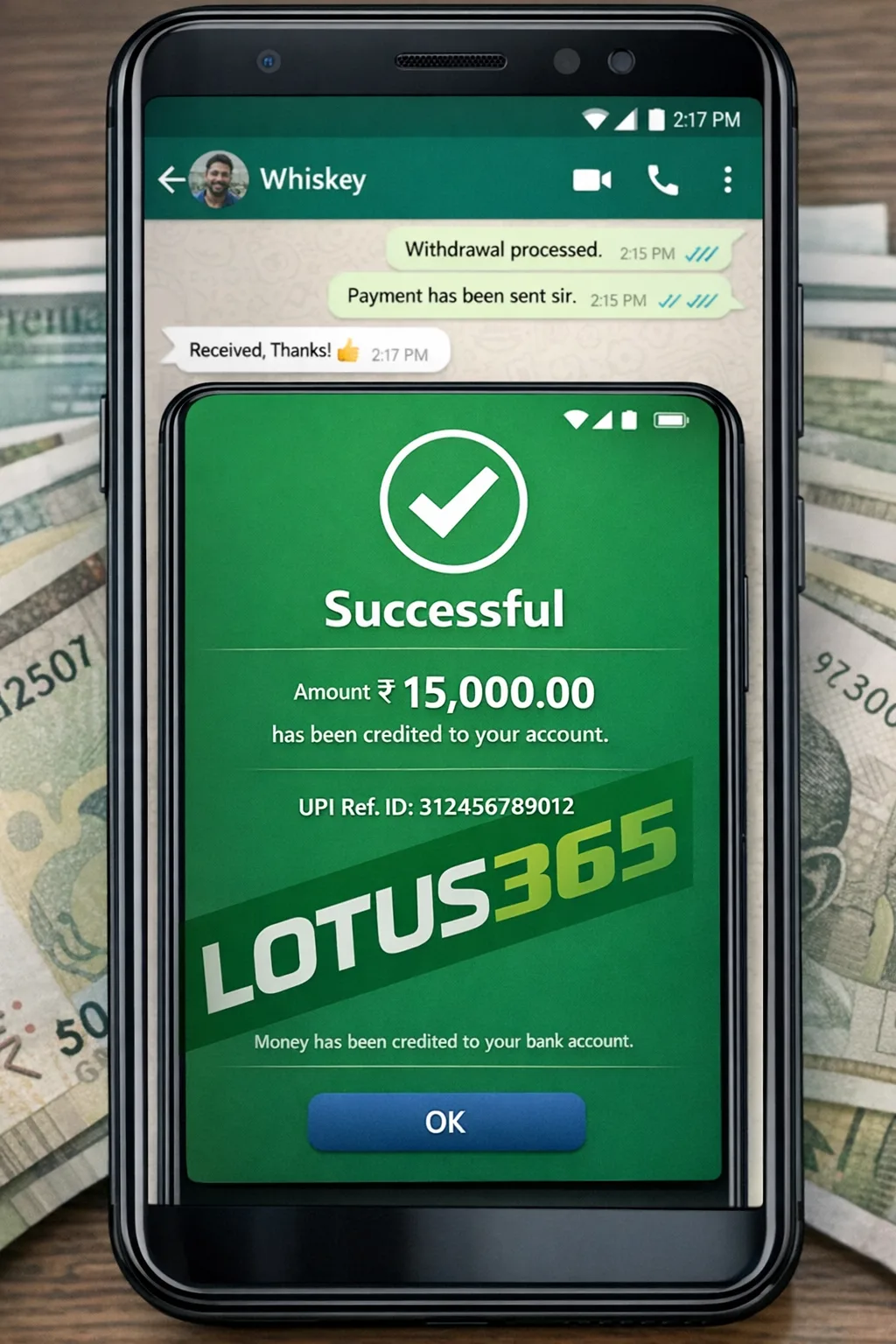Lotus365 Payment Proof 1