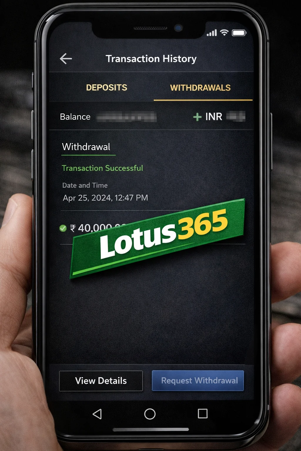 Lotus365 Withdrawal Proof 3